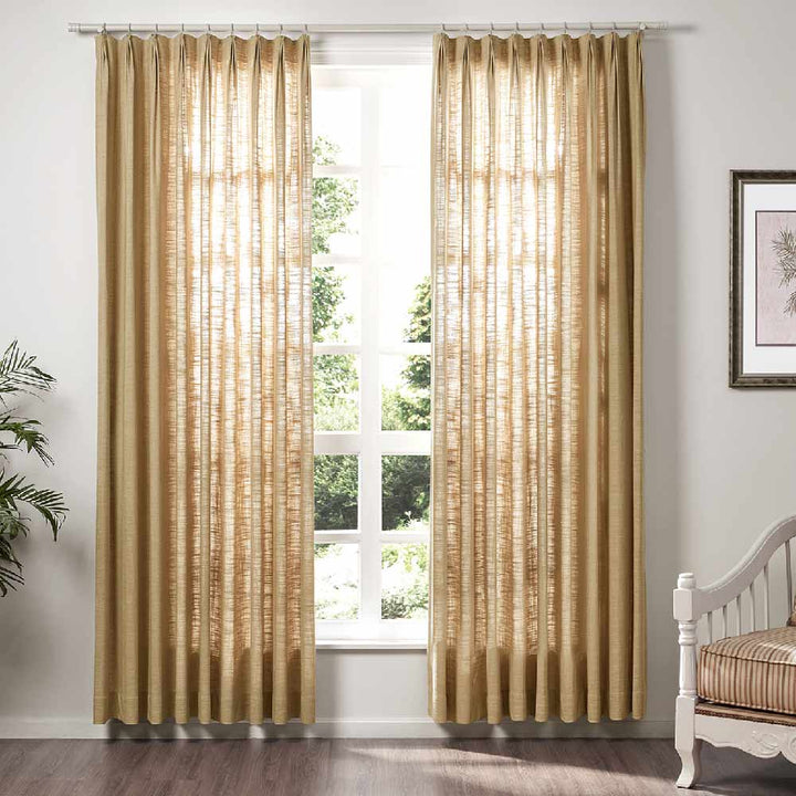 Polyester Linen Curtain Drapery Custom LIZ TWOPAGES 