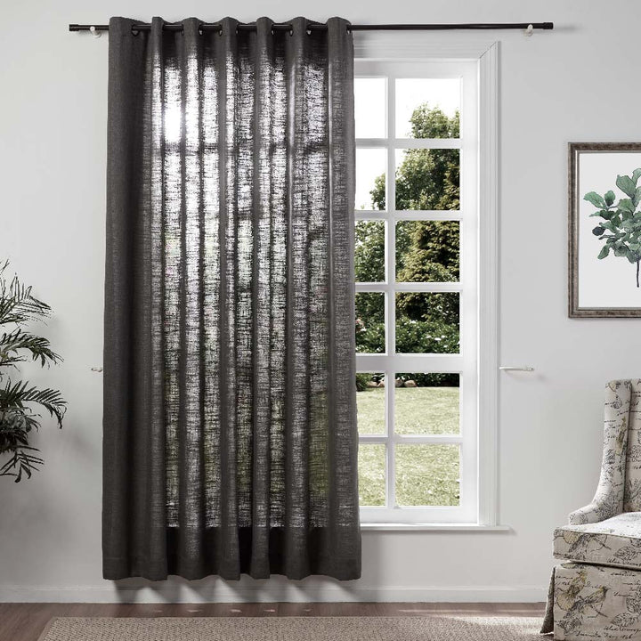 Polyester Linen Curtain Drapery Custom LIZ TWOPAGES 