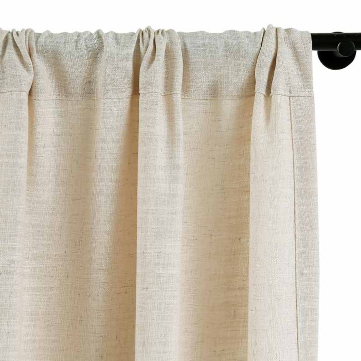 Lia Linen Curtains & Drapes Soft Top