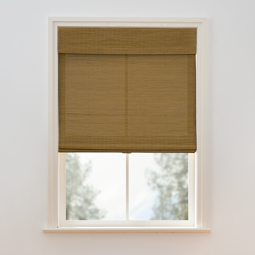 Tina Woven Bamboo Shade| Light Carbon