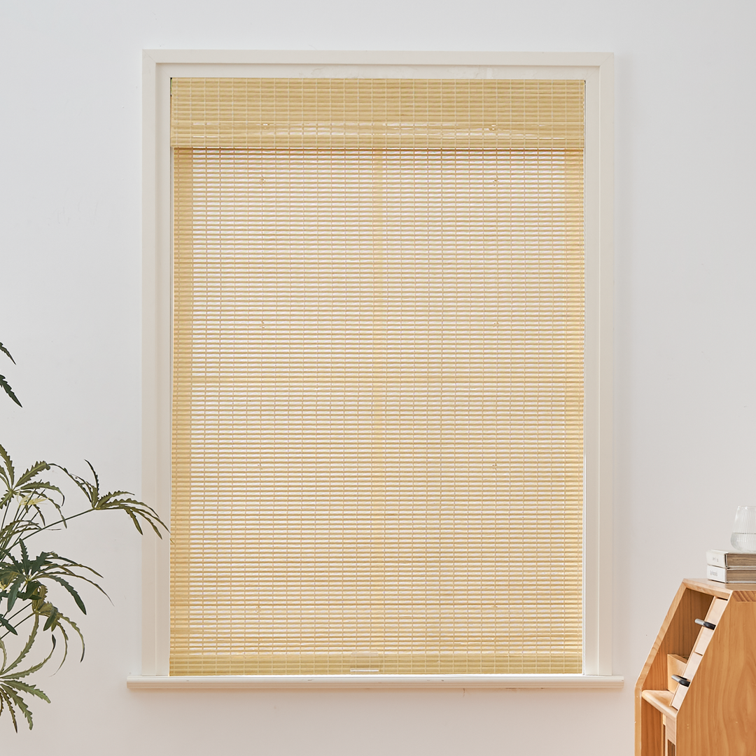 Tina Woven Bamboo Shade| Off White