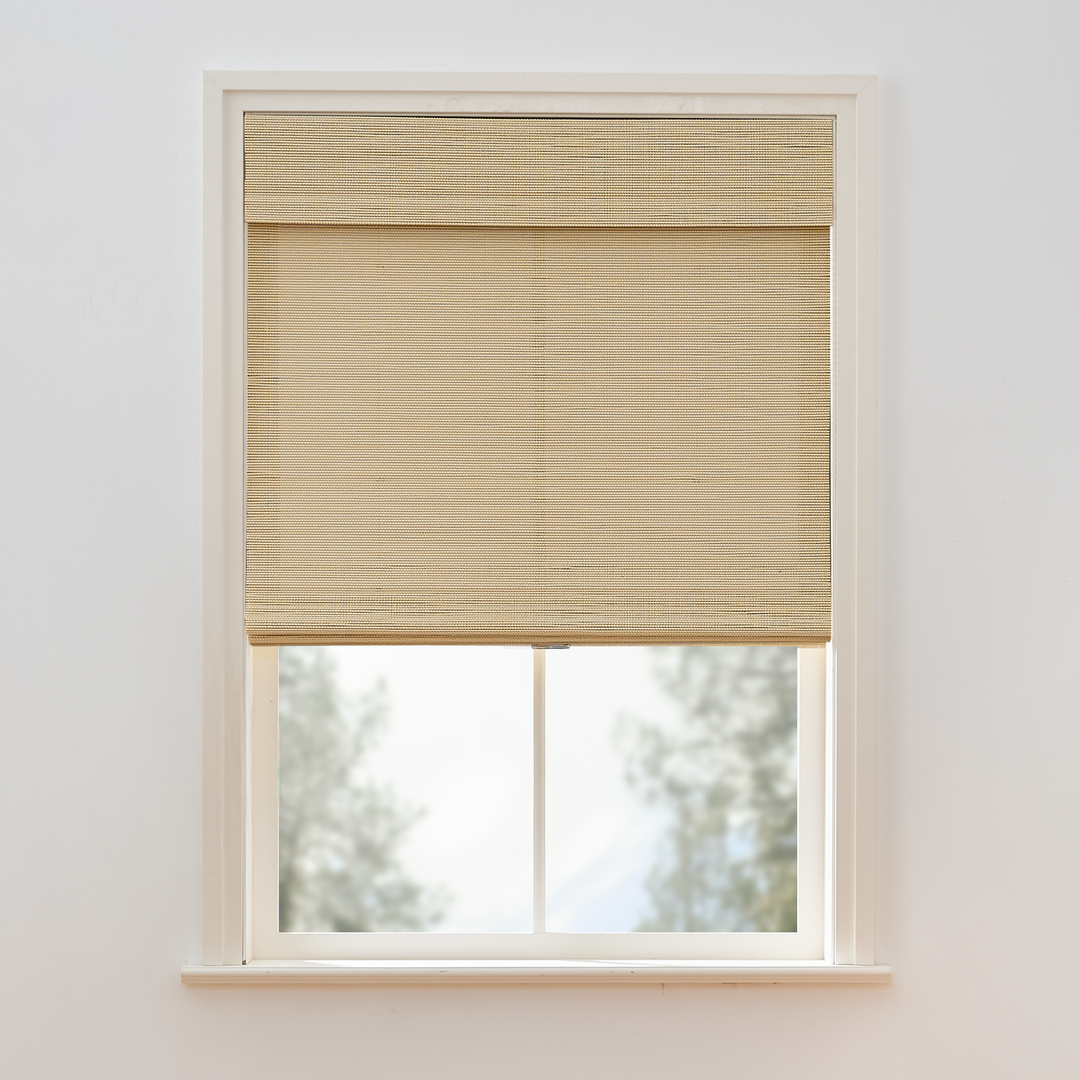 Tina Woven Bamboo Shade| Ivory White