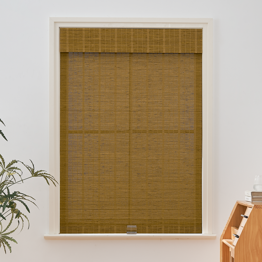 Tina Woven Bamboo Shade| Cloudy Carbon