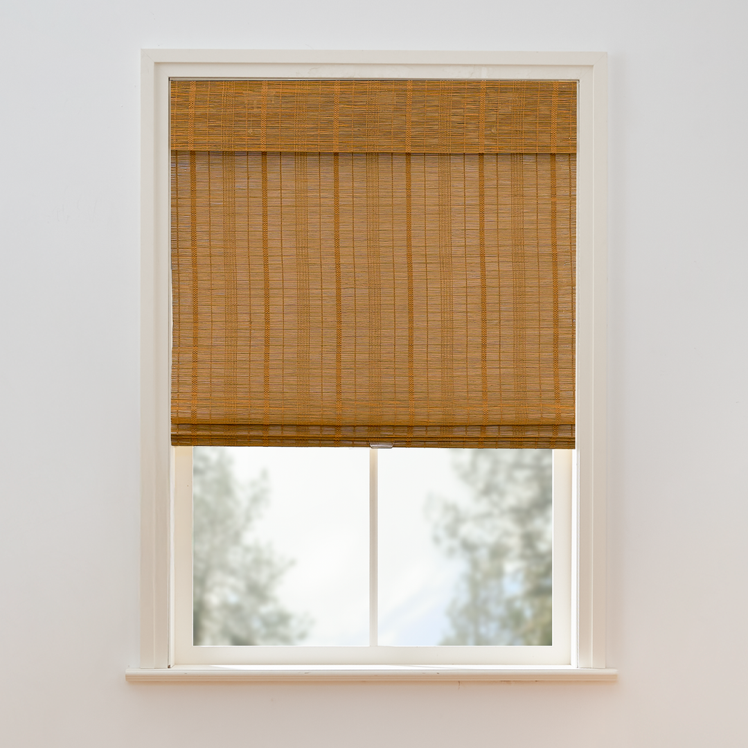 Tina Woven Bamboo Shade| Deep Carbon
