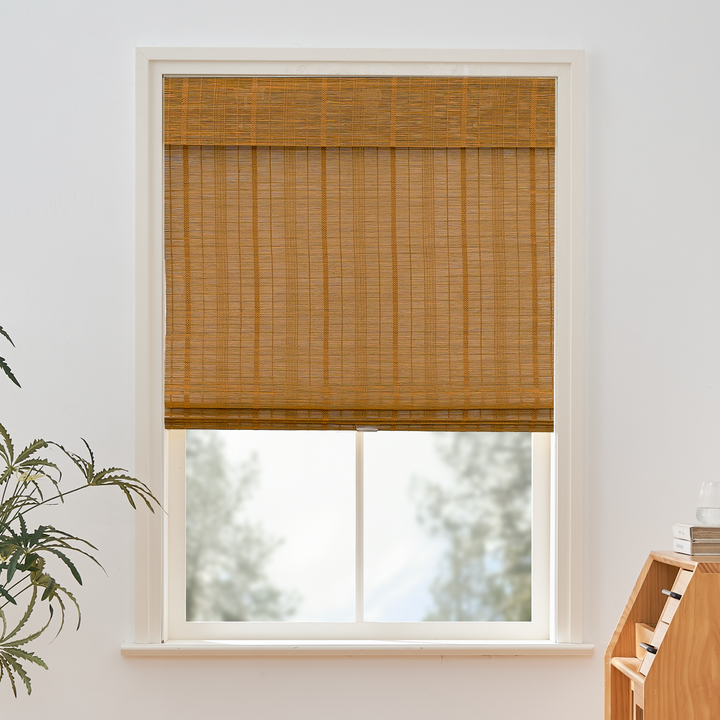 Tina Woven Bamboo Shade| Deep Carbon