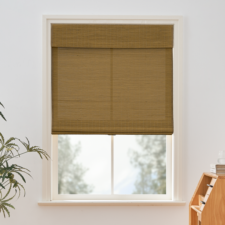 Tina Woven Bamboo Shade| Light Carbon