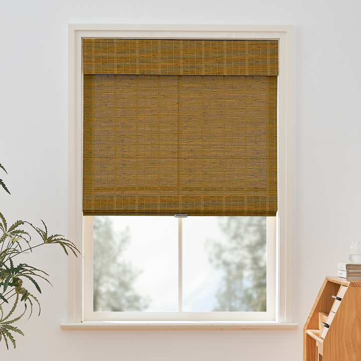 Tina Woven Bamboo Shade| Cloudy Carbon