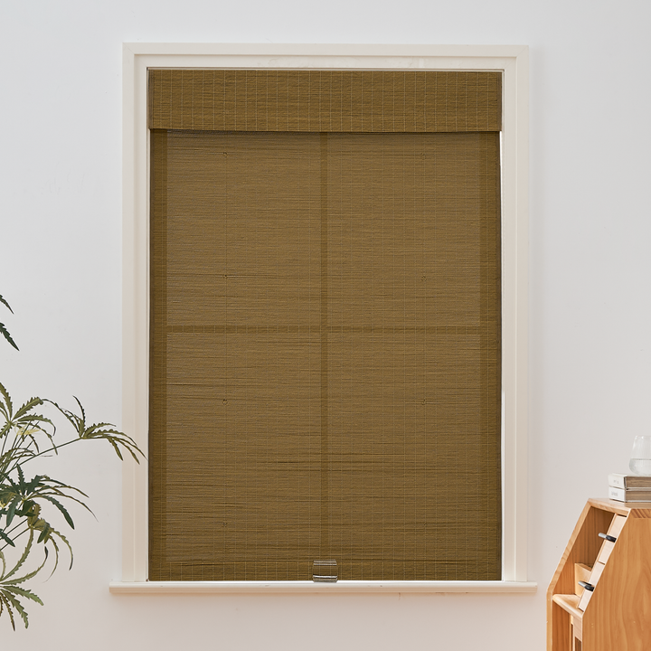 Tina Woven Bamboo Shade| Light Carbon