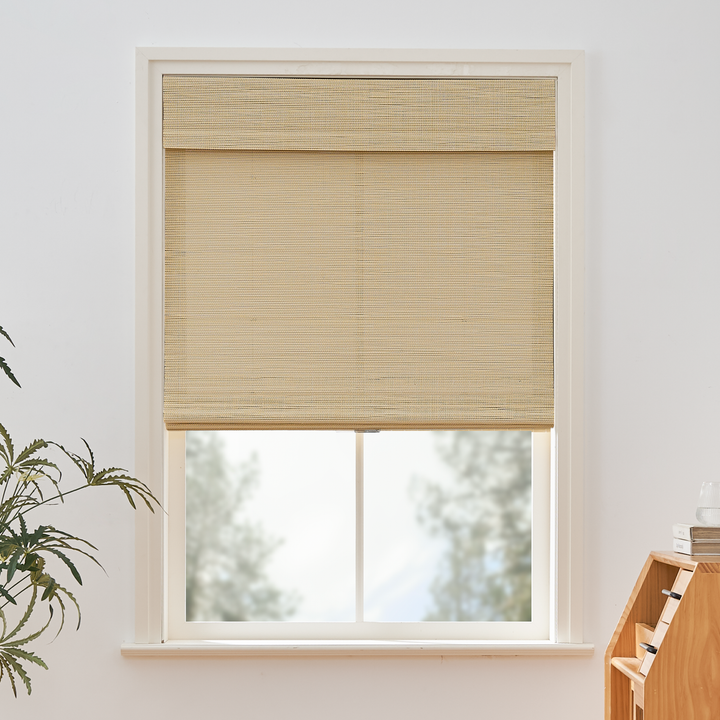 Tina Woven Bamboo Shade| Ivory White