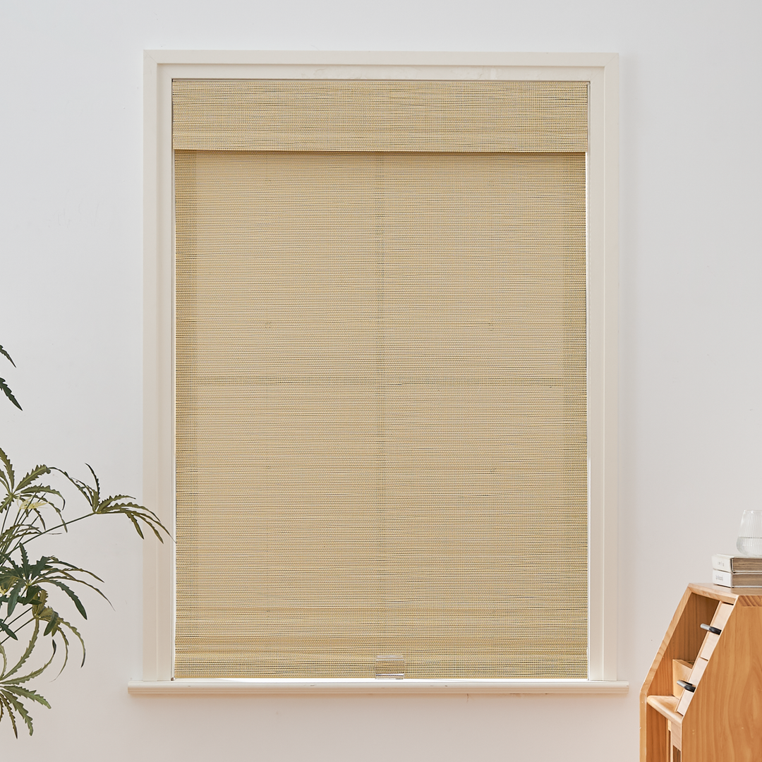 Tina Woven Bamboo Shade| Ivory White