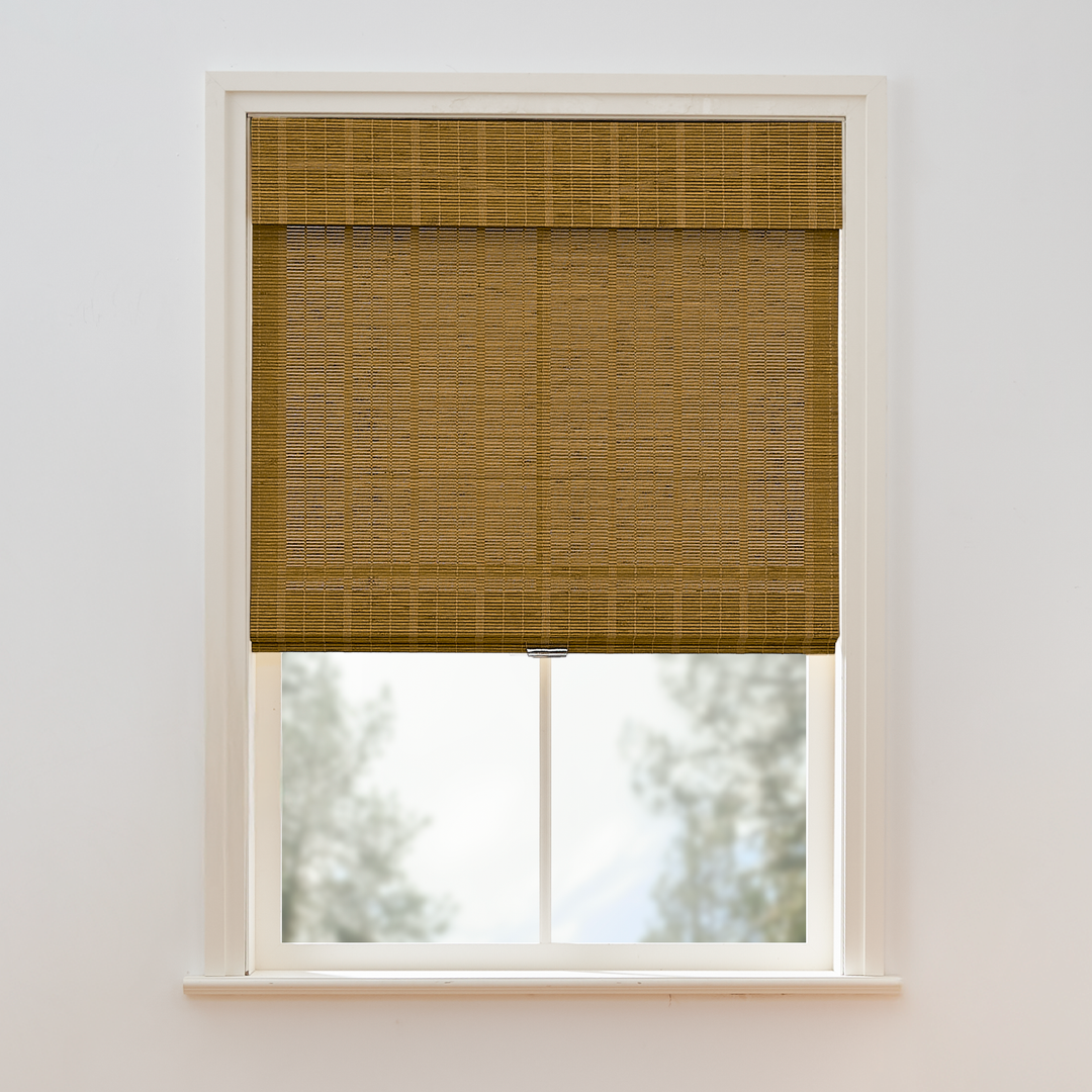 Tina Woven Bamboo Shade| Cloudy Carbon