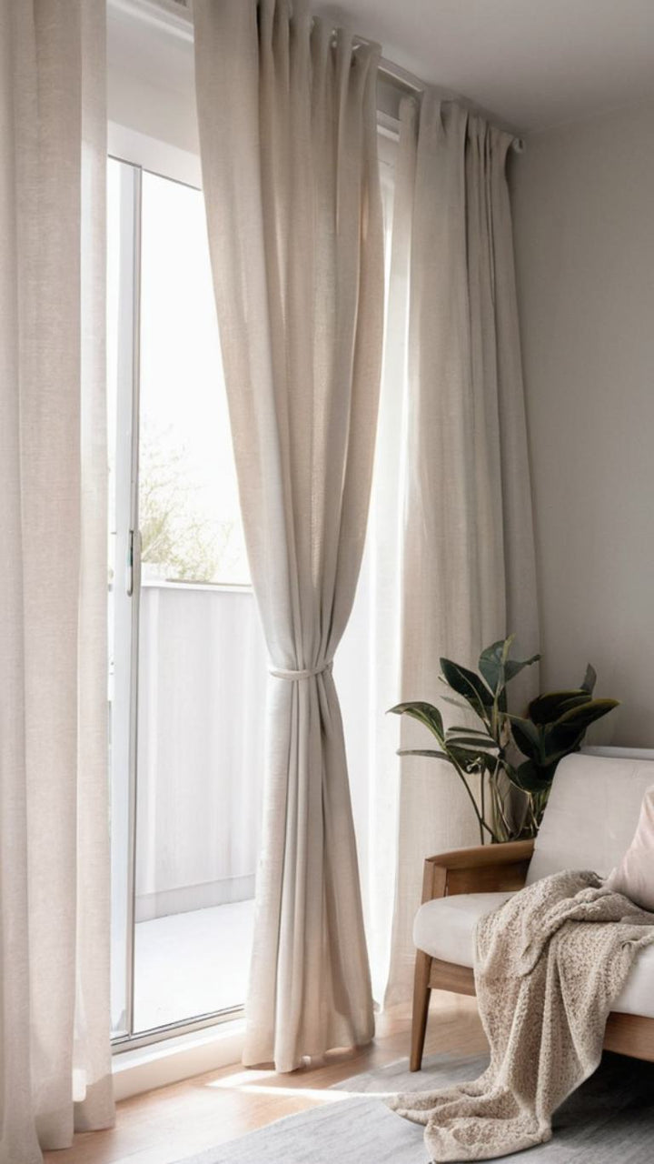 Lindy Cotton Blend Curtains & Drapes Soft Top